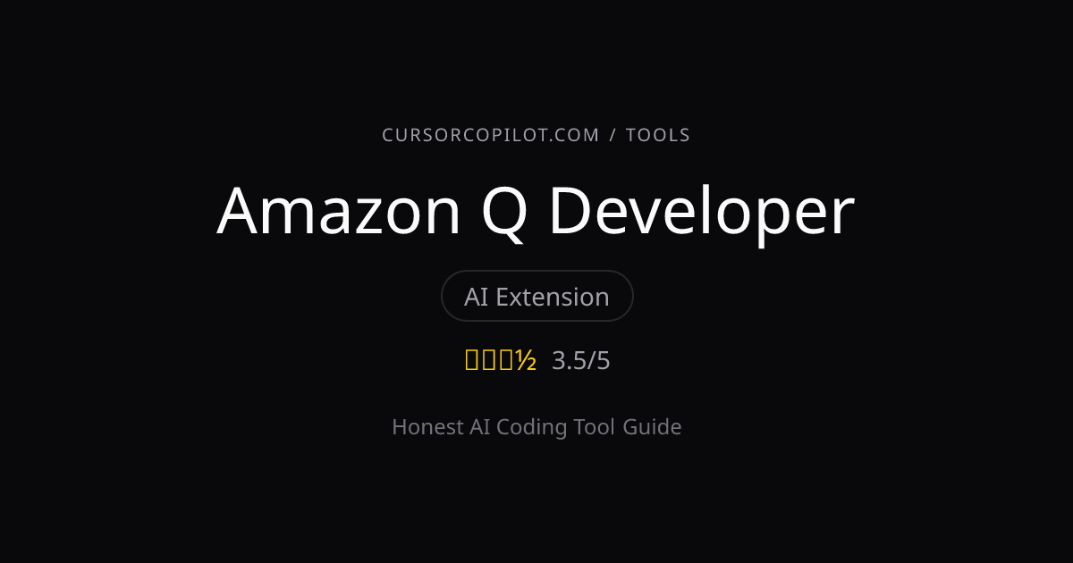 Amazon Q Developer Review 2026: Honest Pros, Cons & Verdict | Cursor ...